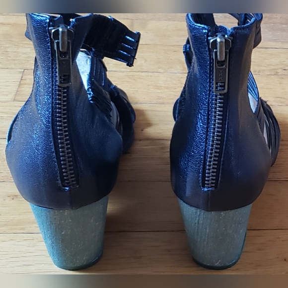 FARYLROBIN Anthropologie $225 Black Gladiator sandals Size 8.5 - Picture 6 of 6